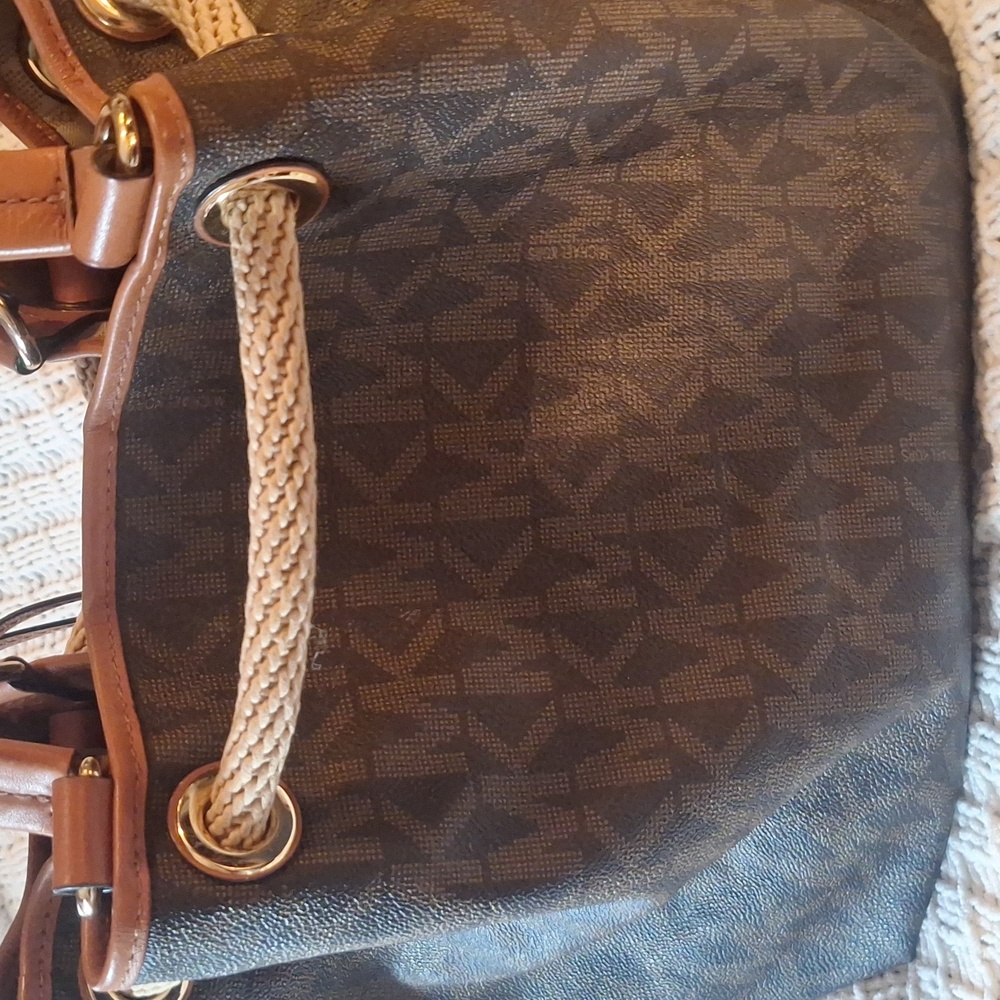 Michael Kors Brown and Tan Shoulder Bag - Picture 4 of 16